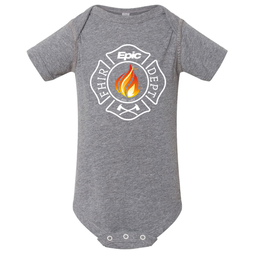 Infant Fine Jersey Bodysuit -- Granite Heather