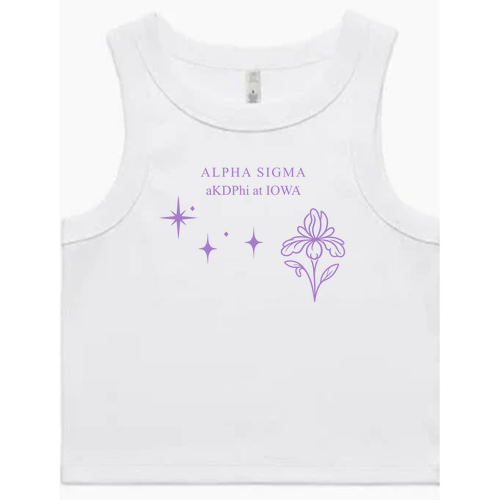 AS Colour Women's Organic Rib Crop Tank -- White