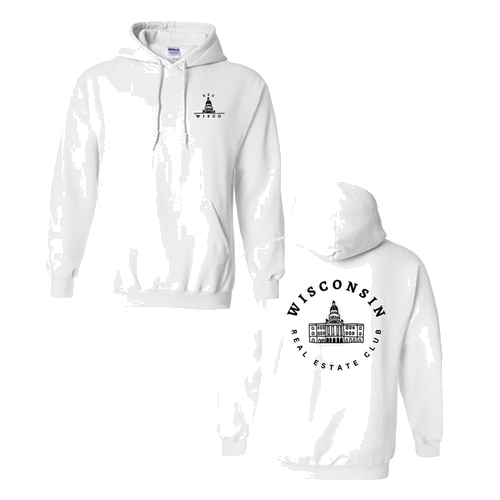 Gildan Heavy Blend Hooded Sweatshirt -- White