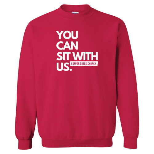 Gildan Heavy Blend Crew Neck Sweatshirt -- Cherry Red