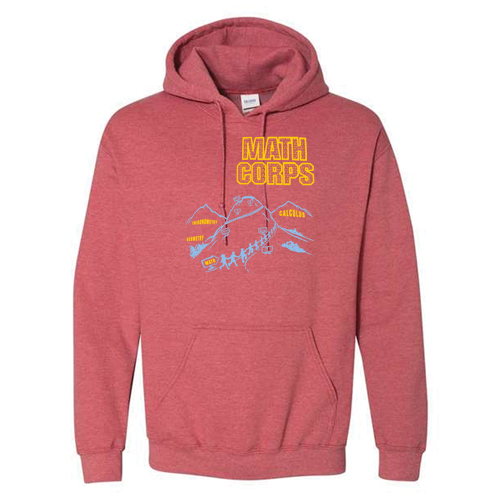 Gildan Heavy Blend Hooded Sweatshirt -- Heather Scarlet Red