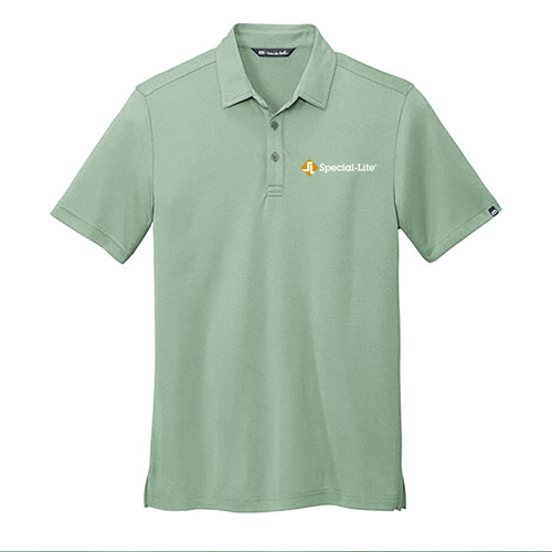 TravisMathew Coto Performance Polo -- Beryl Green Heather