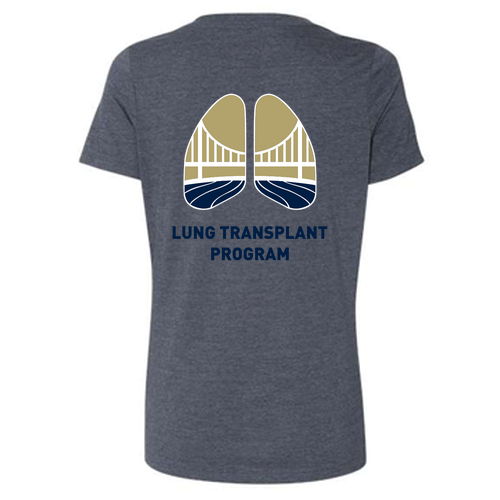 Women's Relaxed V-Neck Tee -- Heather Navy