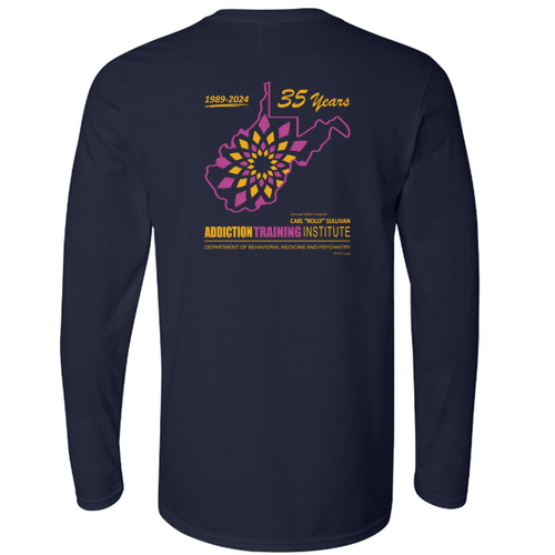 Gildan Softstyle Longsleeve T Shirt -- Navy