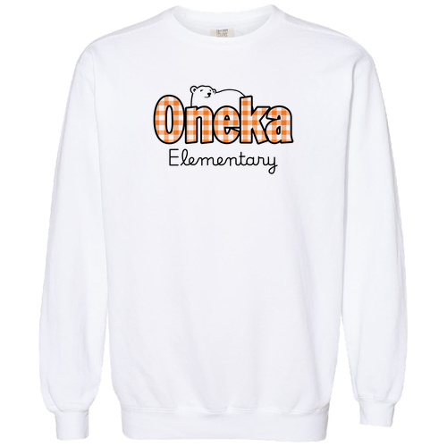 Comfort Colors Unisex Garment-Dyed Crewneck Sweatshirt -- White