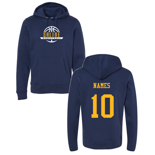 J America Unisex BTB Fleece Hooded Sweatshirt -- True Navy