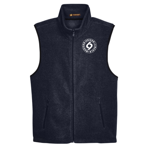 Harrington Fleece Vest -- Navy