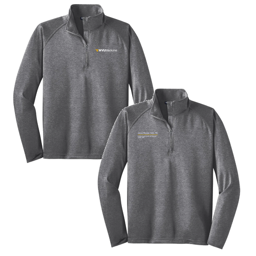 Sport Tek Sport Wick Stretch Half Zip Pullover -- Charcoal Grey