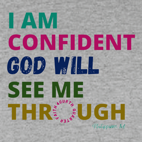 [HIDE] God Will See Me Through Youth Hoodie -- Sport Grey