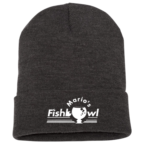 Knit Hat with Cuff -- Dark Grey