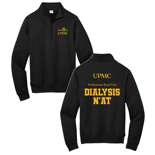 Port and Company Core Fleece Quarter-Zip Pullover Sweatshirt -- Jet Black