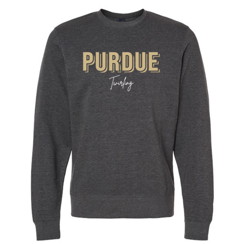 J. America BTB Fleece Crew -- Charcoal Heather