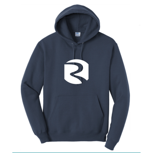 Port and Company Tall Core Fleece Pullover Hooded Sweatshirt -- Navy