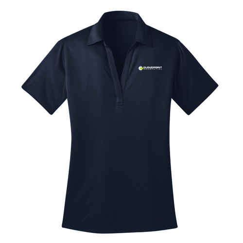 Women's Port Authority Silk Touch Performance Polo -- Navy