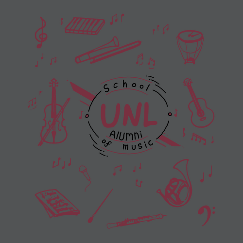 School of Music Alumni Women's Boxy Tee -- Asphalt