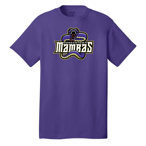Morgantown Mambas Port and Company 5.4 oz Cotton T-Shirt -- Purple