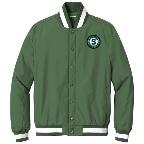 Sport-Tek Insulated Varsity Jacket -- Forest Green