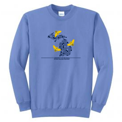 Mens/Unisex Port and Company Classic Crewneck Sweatshirt -- Carolina Blue