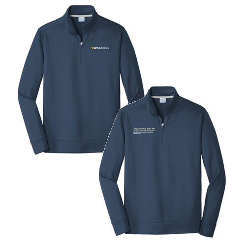 Port & Company Performance Fleece 1/4-Zip Pullover Sweatshirt -- Deep Navy