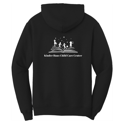 Port and Company Core Fleece Pullover Hooded Sweatshirt Jet Black