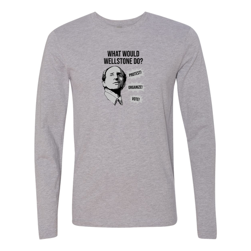 Next Level Apparel Premium Fitted Long Sleeve Crew -- Heather Grey