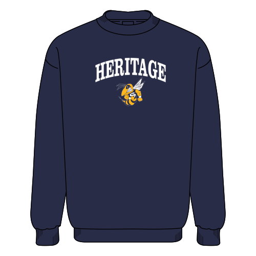 J. America BTB Fleece Crew -- True Navy