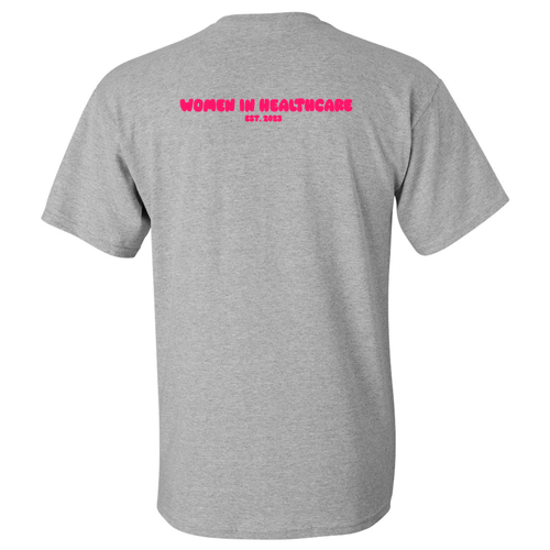 Pink WIH Gildan Heavy Cotton Basic T-Shirt -- Sport Grey