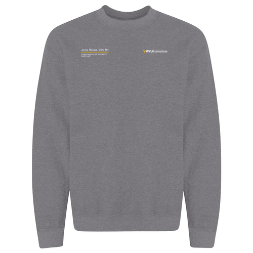Embroidered Gildan Heavy Blend Crew Neck Sweatshirt -- Graphite Heather