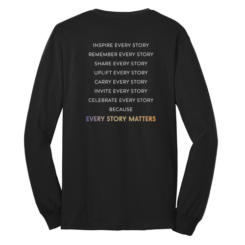Port and Company Long Sleeve 50/50 T Shirt -- Jet Black
