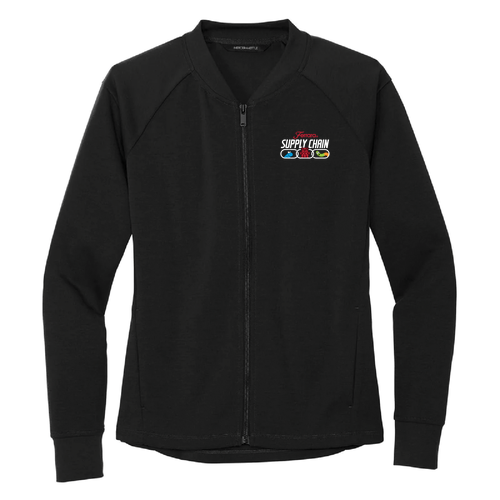 Mercer+Mettle Women's Double-Knit Bomber -- Deep Black