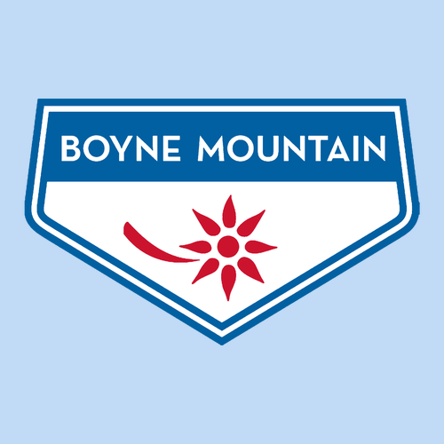 Boyne Mountain Logo 2 Full Color -- Short Sleeve Light Blue