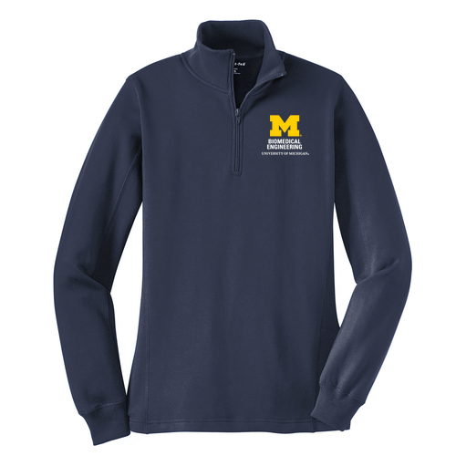 Sport Tek Ladies Quarter Zip Sweatshirt -- True Navy