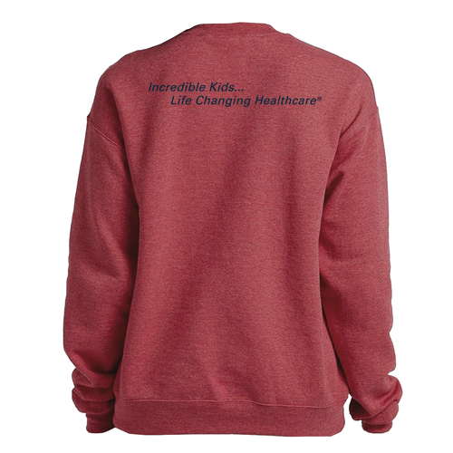 Crewneck Sweatshirt (w/ Back Print) -- Heather Red