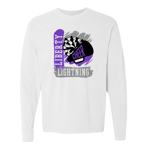 Comfort Colors Unisex Garment-Dyed Heavyweight Long Sleeve T-Shirt -- White
