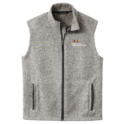 Port Authority Sweater Fleece Vest -- Grey Heather