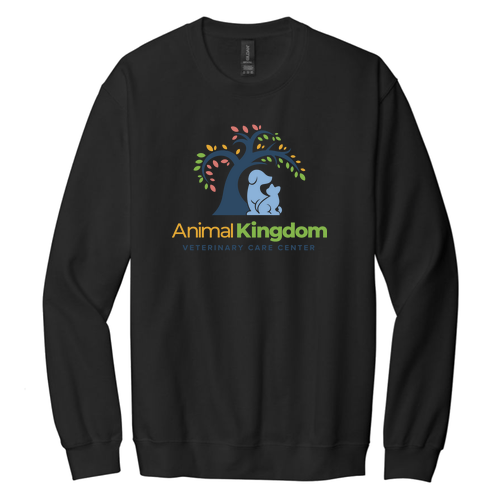 Gildan Adult Softstyle Fleece Crew Sweatshirt -- Black