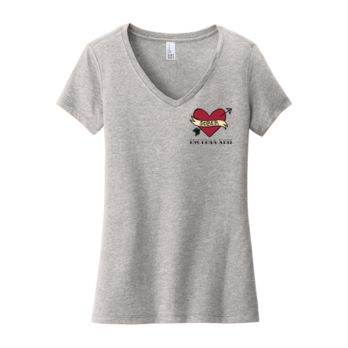 District Women's Very Important Tee  V-Neck -- Light Heather Grey