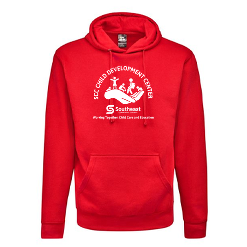 J America Unisex BTB Fleece Hooded Sweatshirt -- Red