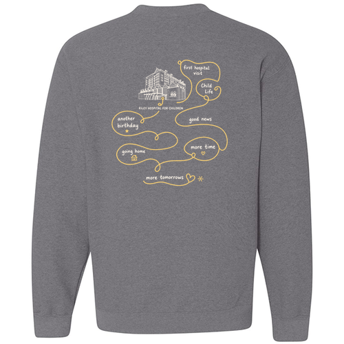 Gildan Heavy Blend Crew Neck Sweatshirt -- Graphite Heather