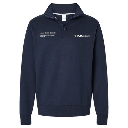 Champion Powerblend Quarter-Zip Sweatshirt -- Navy