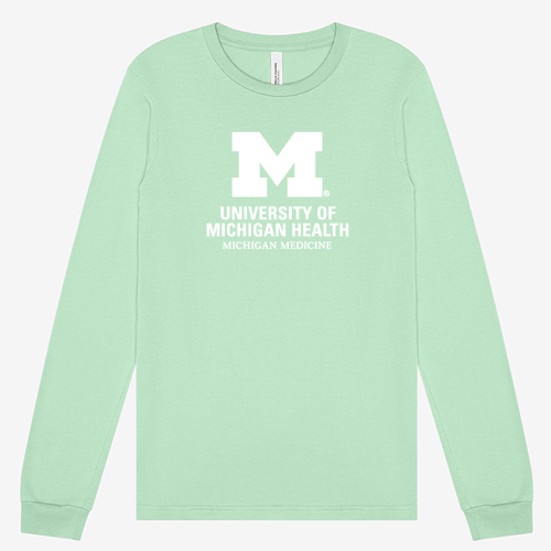 Mens/Unisex Bella Canvas Soft Fitted Jersey Longsleeve Tee -- Mint