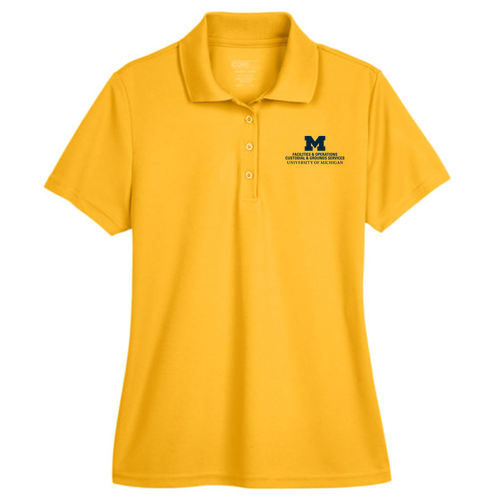 Ladies Ash City Core 365  Origin Performance Pique Polo -- Campus Gold, $19
