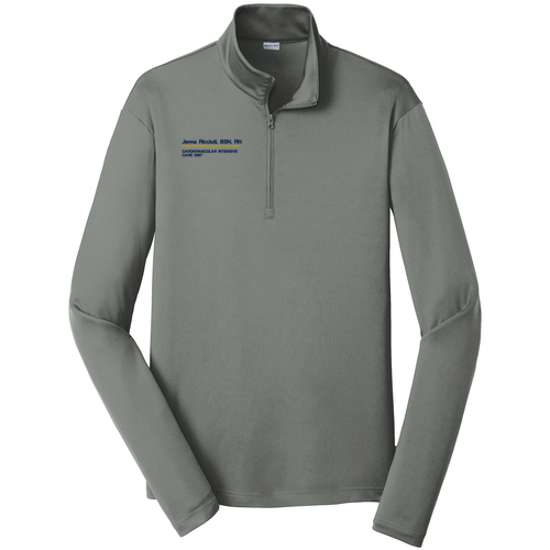 Sport-Tek PosiCharge Competitor Quarter Zip Pullover -- Grey Concrete