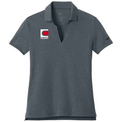 Nike Women’s Dri-FIT Smooth Heather Polo -- Anthracite Heather