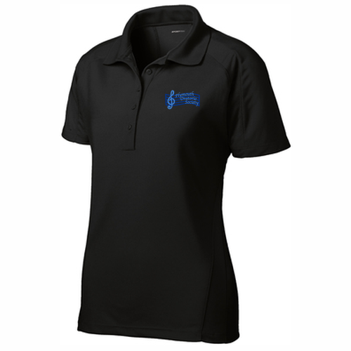 Ladies Sport Tek Dri Mesh Pro Polo -- Black