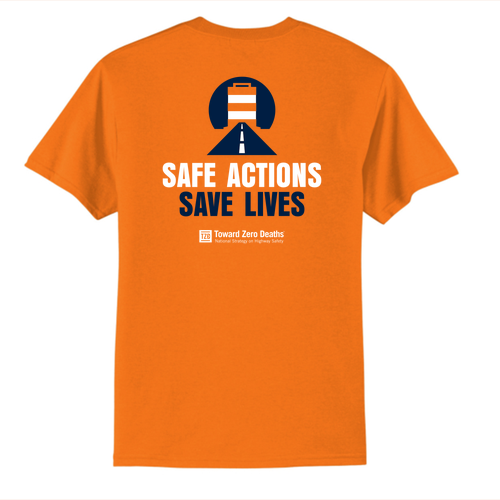 Port and Company 50/50 Blend Basic T-Shirt -- Orange