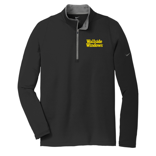 Nike Golf Dri FIT Stretch Half Zip Cover Up -- Black / Dark Grey