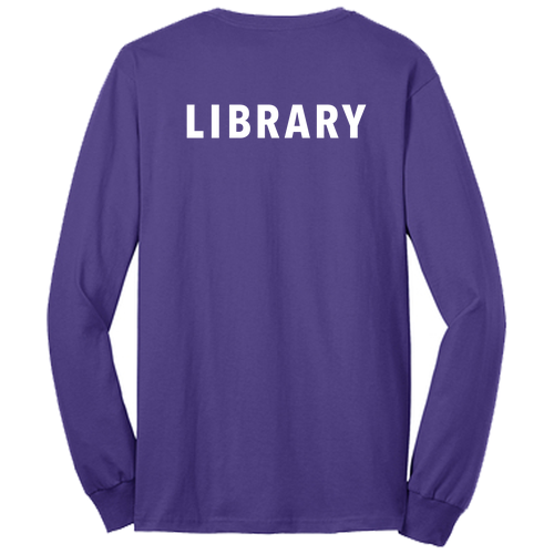 Regular Port and Company Long Sleeve 50/50 T Shirt -- Purple