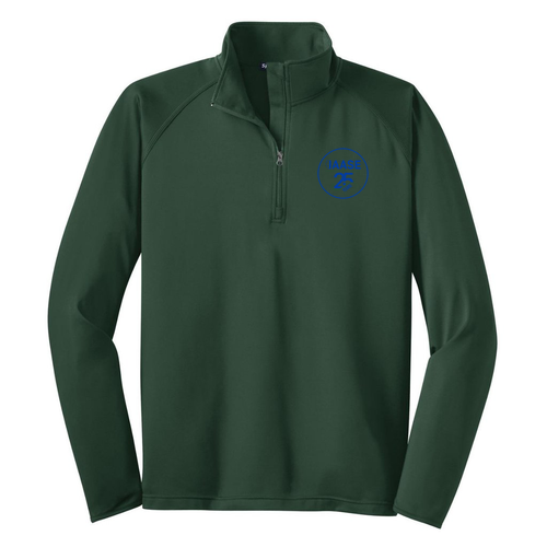 Sport Tek Sport Wick Stretch Half Zip Pullover -- Forest Green