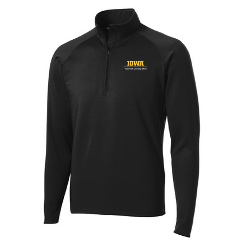 Sport Tek Sport Wick Stretch Half Zip Pullover -- Black